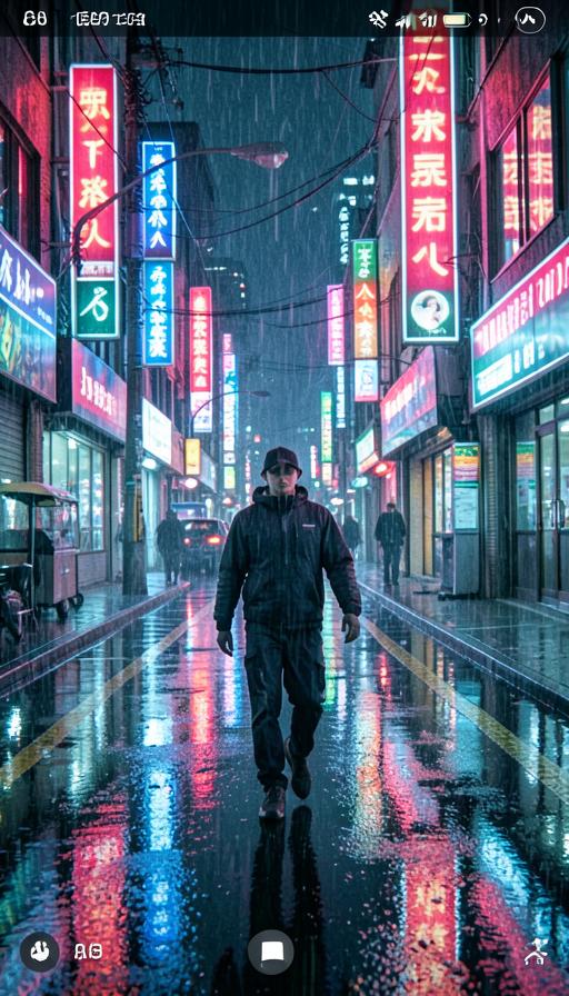 Неоновый город